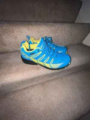 OUTJET Waterproof Hiking Shoes Blue Yellow Size 8 thumbnail 5