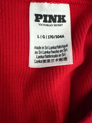 Victoria’s Secret PINK Ribbed Bodycon Bold Red Mini Dress Size Large. thumbnail 6