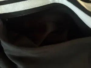 adidas Black Joggers with White Side Stripes thumbnail 3