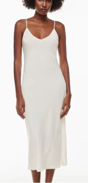NWT Aritzia | Wilfred | Only Slip Midi Dress in Light Birch Size XL thumbnail 1