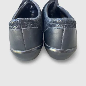 Ziera Alley 40W Black Textured Leather Lace Up Comfort Shoes Super Support thumbnail 6