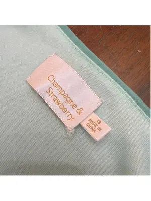 Champagne & Strawberry Rainbow Colorblock Tiered High Low Dress XS Chiffon Ombré thumbnail 8
