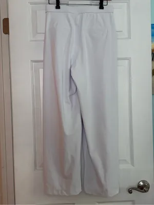 Halara Flex DayStretch High Waisted Pocket Straight Leg Work Pants in White thumbnail 3