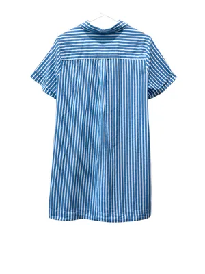 Striped Mini Shirt Dress Old Navy Blue thumbnail 7