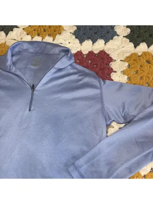 Patagonia Capilene Light Blue Quarter-Zip Neck Outdoor Active Woman’s M Pullover thumbnail 4
