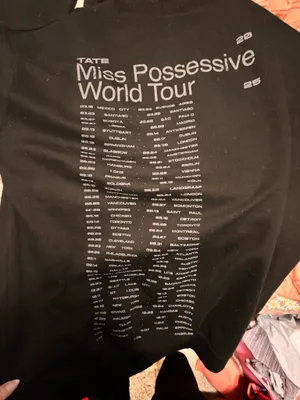 Tate mcrae tour hoodie Black thumbnail 2