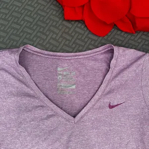 Nike purple striped shirt thumbnail 2