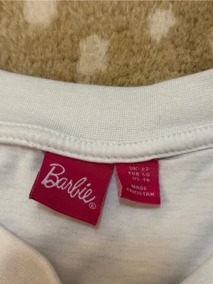 Barbie 1959 Graphic T-Shirt White Oversized Movie Era Short Sleeve Women’s US 18 thumbnail 6