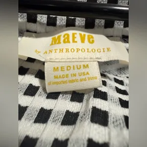 Maeve by Anthropologie Pants Women’s Checkered The Colette‎ Wide Leg Size M thumbnail 4