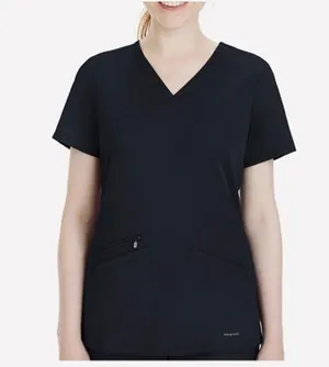 HH Works by Healing Hands Black Scrub Tops thumbnail 1
