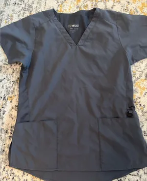 WonderWink Scrub Top Grey thumbnail 1