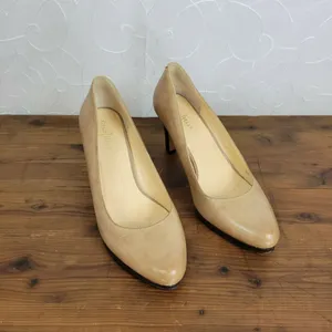 Cole Haan Womens Shoes Size 7.5 Nude Classic Leather High Heels Slip-On Pumps thumbnail 3