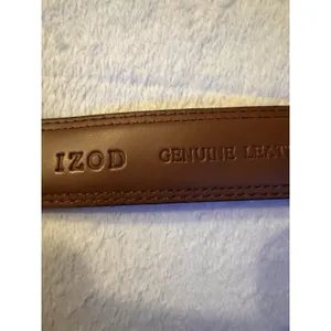IZOD Black & Brown SILVER BUCKLE BELT Women's Size 36 thumbnail 4