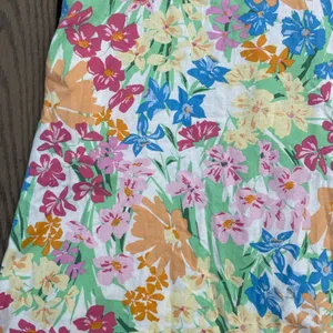 Old Navy large tall linen rayon blend pastel floral spring knee length thumbnail 8