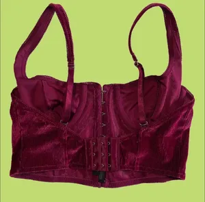 Urban Outfitters Women's Burgundy Corset new thumbnail 2