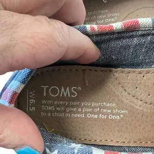 Toms American Flag Shoes as is‎ thumbnail 4