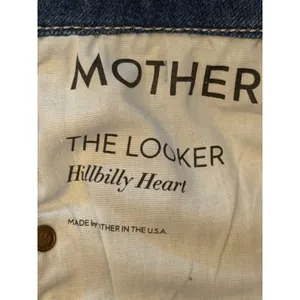 Mother The Looker Hillbilly Heart Skinny Jeans Low Rise Fray Hem‎ USA Size 26 thumbnail 4