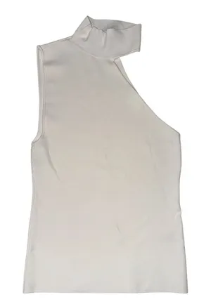 Alice + Olivia Kiki Cutout Tank Top Size 0 White thumbnail 1