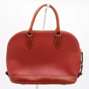 Dooney & Bourke Satchel Womens Medium Zip Zip Pebbled Leather Orange Excellent thumbnail 4