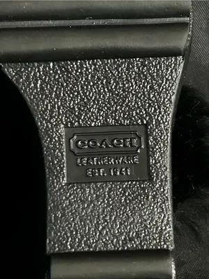 Coach Women’s Vintage Kaela Black Genuine Rabbit Fur Suede Platform Slides 7.5 thumbnail 10