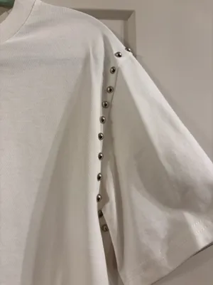South Boutique Blue B White Studded Shirt thumbnail 4