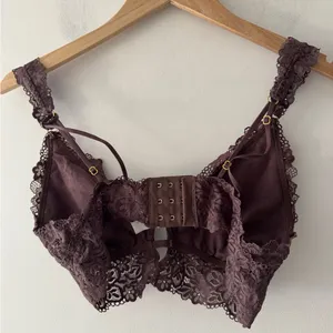 Aerie Brown‎ Floral Eyelash Lace Bralette thumbnail 4