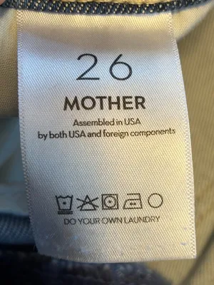 Mother the Hustler Roller ankle jean size 26 wide leg high on the hog wash thumbnail 9