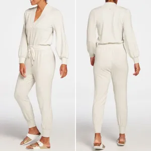 Calia by Carrie Underwood Soft Shawl Collar Jumpsuit Light Grey Heather‎ Large thumbnail 2