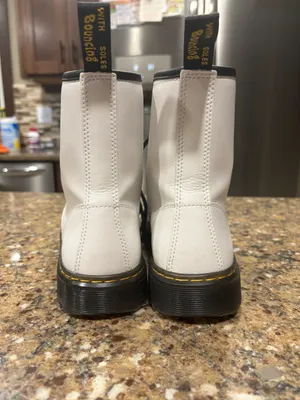 Dr. Martens White Lace Up Boots thumbnail 4