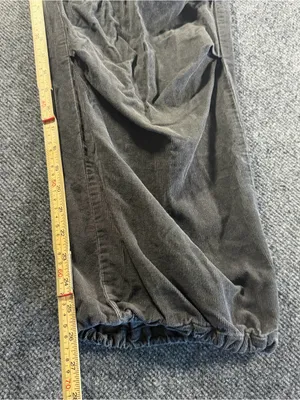 Japanese GU Uniqlo Corduroy Parachute Gray Cargo Pants Size L But Fits US Small thumbnail 6