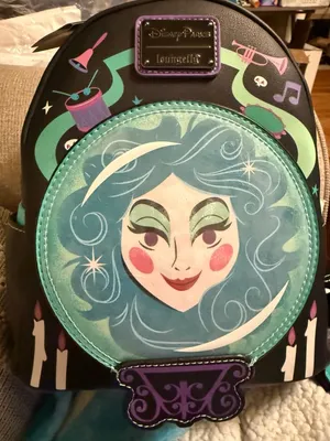 Disney Parks Loungefly The Haunted Mansion Madame Leota Glow in the Dark Mini Ba thumbnail 1
