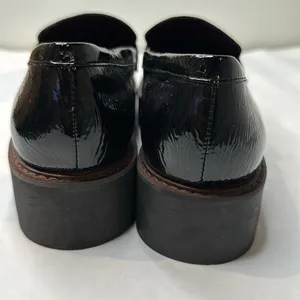 Sarto Patent Leather Lug Loafers Black Size 8.5 thumbnail 3
