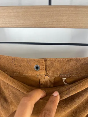 Free People Rumi Ruched Mini Skirt — Chestnut Brown thumbnail 4
