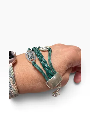 Green Bay Packers Little Earth NFL Multi-Strand Bracelet New thumbnail 2