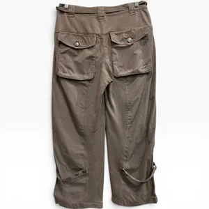 Free People We The Free Safari Sun Cropped Pants Gravel Rock Grey 4‎ / S thumbnail 4