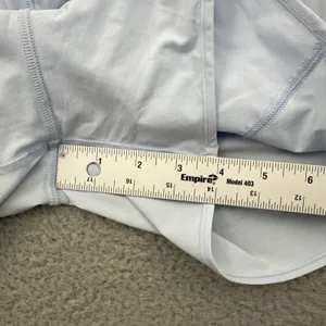 Lululemon Hotty Hot Shorts High Rise 4" Blue Linen Athletic Athleisure Women's 4 thumbnail 8