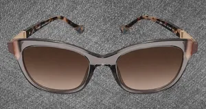 Yalea SYA078 Brown Gradient Cat Eye Sunglasses thumbnail 1