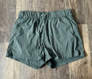 Women's Athletic Drawstring Shorts in Forest Green Size M thumbnail 1