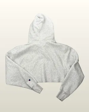 Champion Cropped Sweatshirt | Size: Small | Gray thumbnail 2