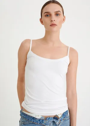 Inwear Finesse white spaghetti strap cami tank top size S small thumbnail 3