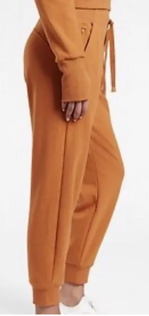 aerie High-Rise Drawstring Joggers - Burnt Orange thumbnail 1