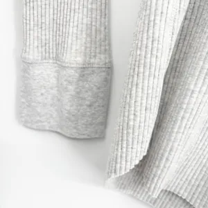 Aerie‎ Womens Gray Ribbed Henley Long Sleeve Casual Loungewear Layering Top XXL thumbnail 6