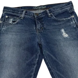 Vintage American Eagle Mid Rise‎ Flare Blue Denim Jeans Women's Size 4 Reg. Y2K thumbnail 2