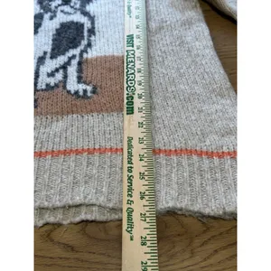 NWT Aerie Knit French Bulldog Sweater Women Size Medium Stretch Soft Fall Comfy thumbnail 3