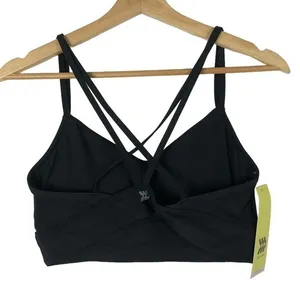 All In Motion Black Strappy‎ Low Support Sports Bra M thumbnail 1