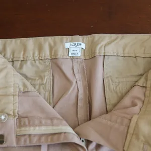 J.Crew Chino Pants Womens 14S Tan Brown Straight Leg‎ Stretch Cotton Style 22861 thumbnail 6