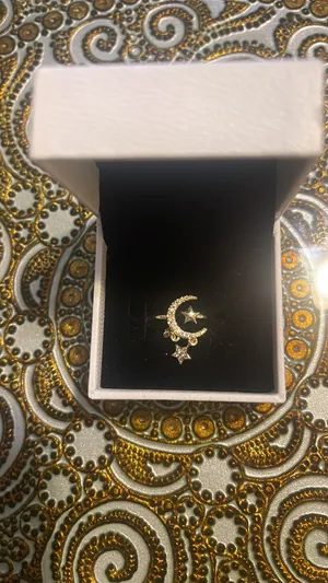 Moon And Star Ring Gold thumbnail 3