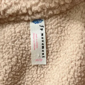 FP Movement Hit The Slopes Fleece Pullover Womens XS Peach Snap Mock Neck Jacket thumbnail 4