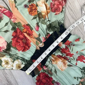 Farm Rio Dress floral marilla fit flare maxi womens Blue (xsmall) resortwear thumbnail 6