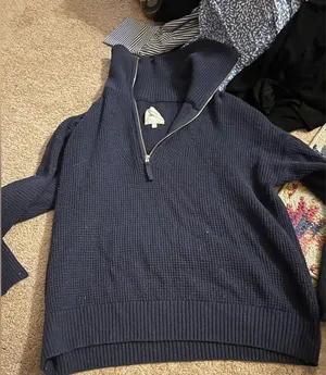 Aerie xs‎ blue sweater thumbnail 1